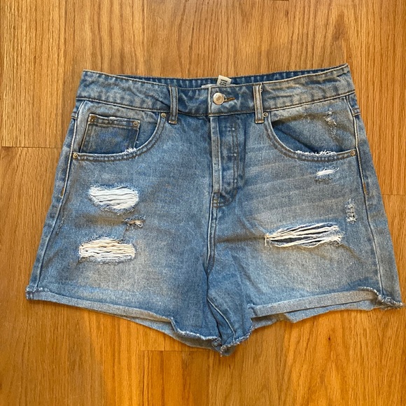 Forever 21 Distressed Jean Shorts - Picture 6 of 10